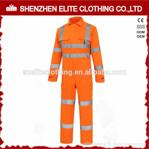 EN471 custom orange reflective mechanic disposable working overalls